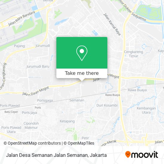 Jalan Desa Semanan Jalan Semanan map