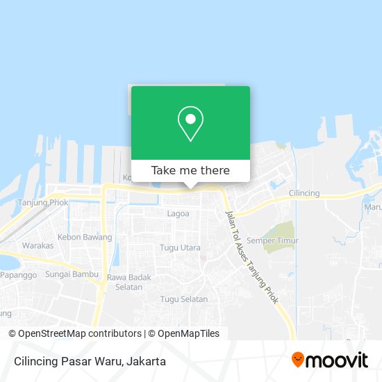Cilincing Pasar Waru map