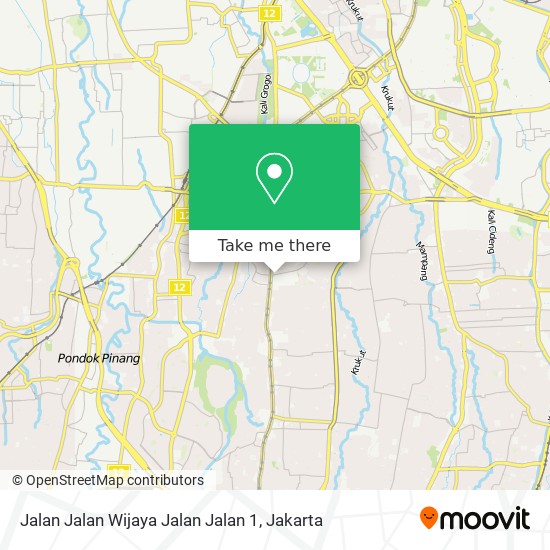 Jalan Jalan Wijaya Jalan Jalan 1 map