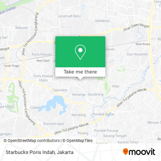 Starbucks Poris Indah map