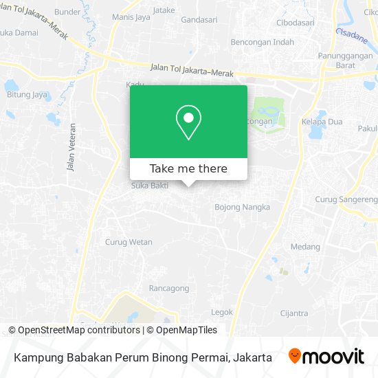 Kampung Babakan Perum Binong Permai map