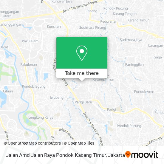 Jalan Amd Jalan Raya Pondok Kacang Timur map