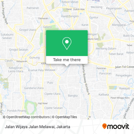 Jalan Wijaya Jalan Melawai map