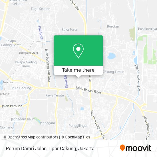 Perum Damri Jalan Tipar Cakung map