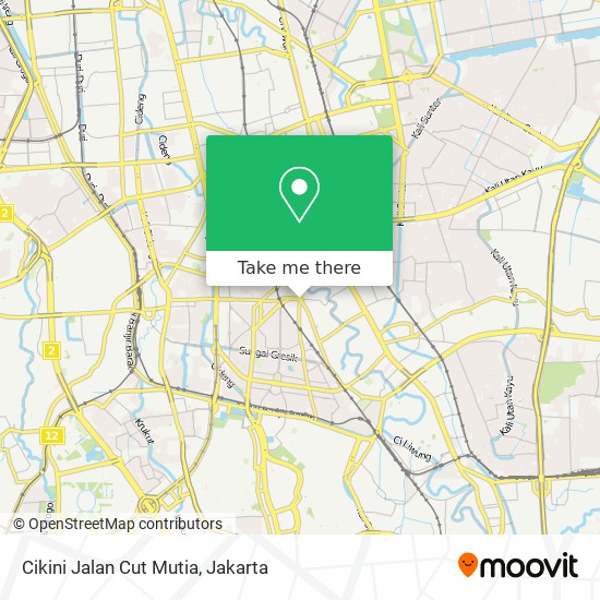 Cikini Jalan Cut Mutia map