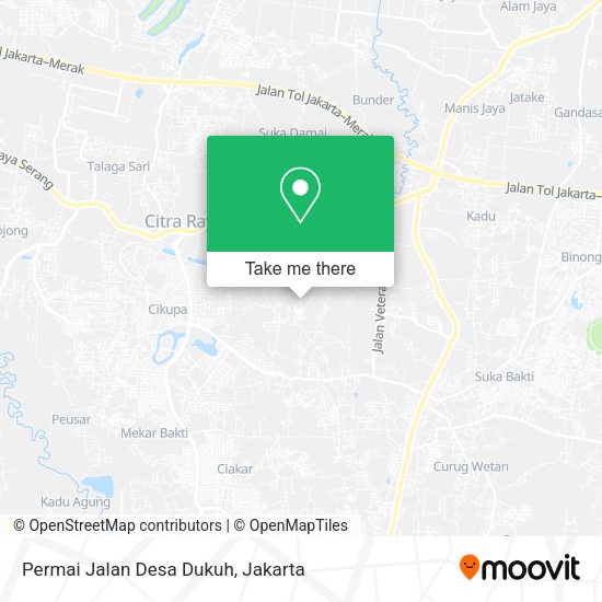 Permai Jalan Desa Dukuh, Cikupa map