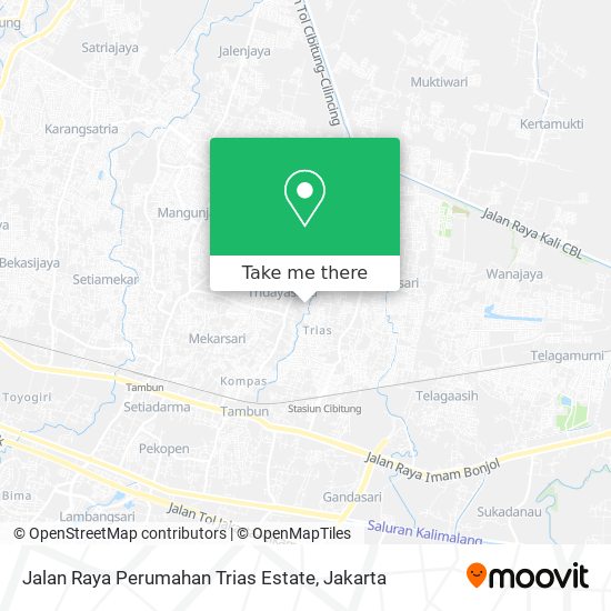 Jalan Raya Perumahan Trias Estate map