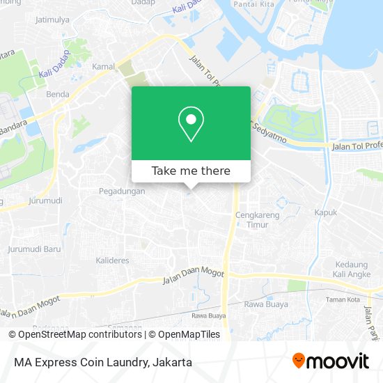 MA Express Coin Laundry map
