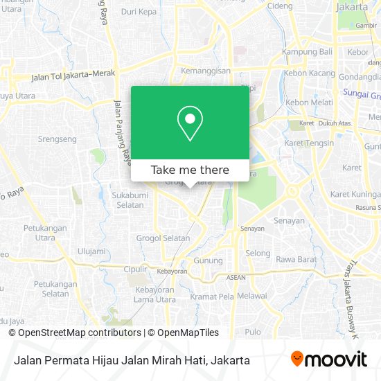 Jalan Permata Hijau Jalan Mirah Hati map