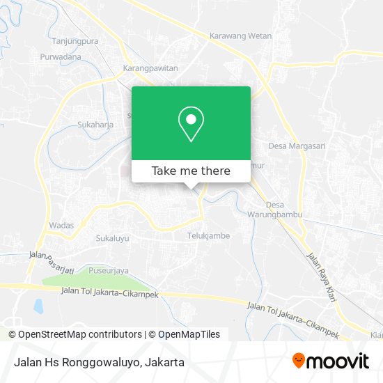 Jalan Hs Ronggowaluyo map