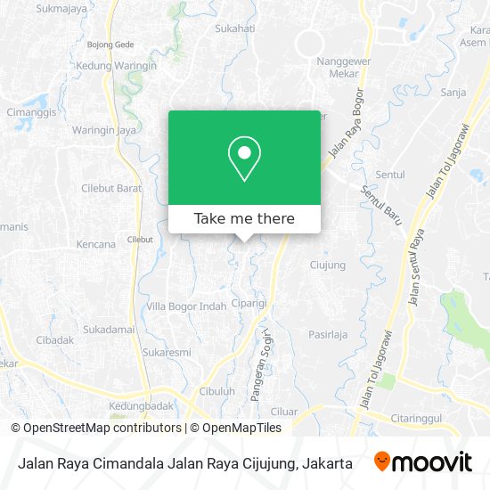 Jalan Raya Cimandala Jalan Raya Cijujung map