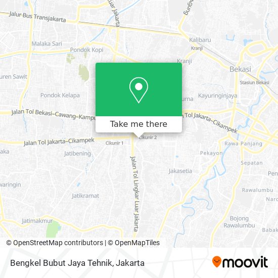 Bengkel Bubut Jaya Tehnik map