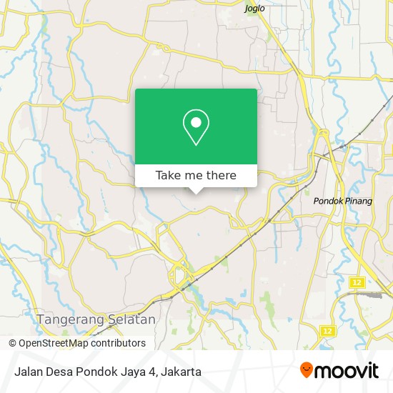 Jalan Desa Pondok Jaya 4 map