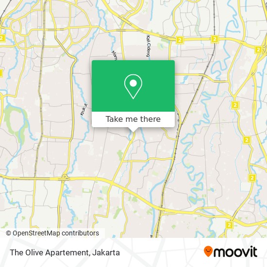 The Olive Apartement map