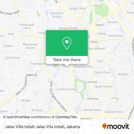 Jalan Villa Indah Jalan Vila Indah map