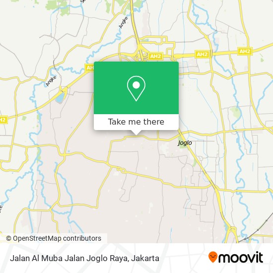 Jalan Al Muba Jalan Joglo Raya map