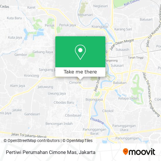 Pertiwi Perumahan Cimone Mas map
