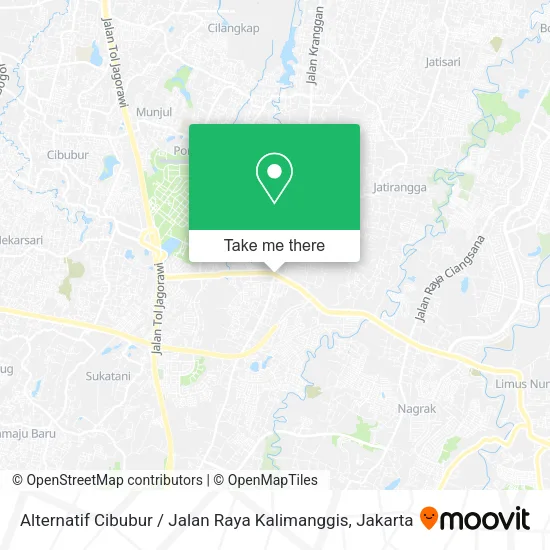 Alternatif Cibubur / Jalan Raya Kalimanggis map