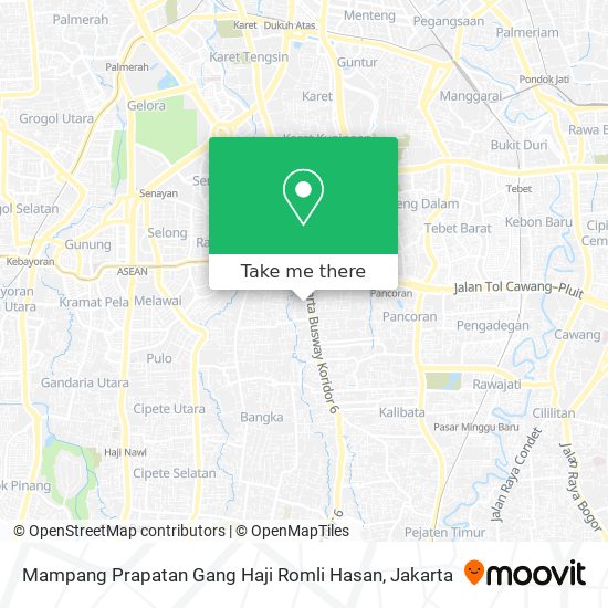 Mampang Prapatan Gang Haji Romli Hasan map