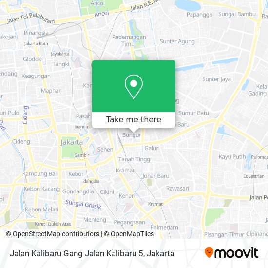 Jalan Kalibaru Gang Jalan Kalibaru 5 map