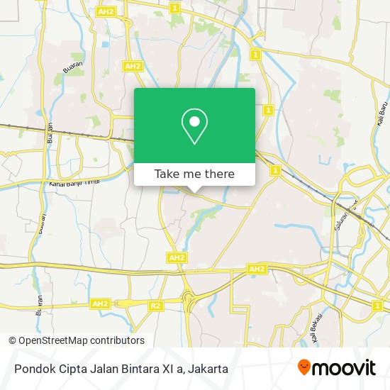 Pondok Cipta Jalan Bintara XI a map