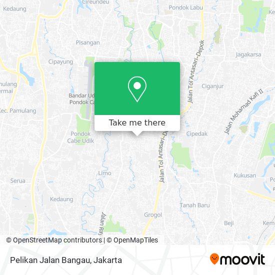 Pelikan Jalan Bangau map