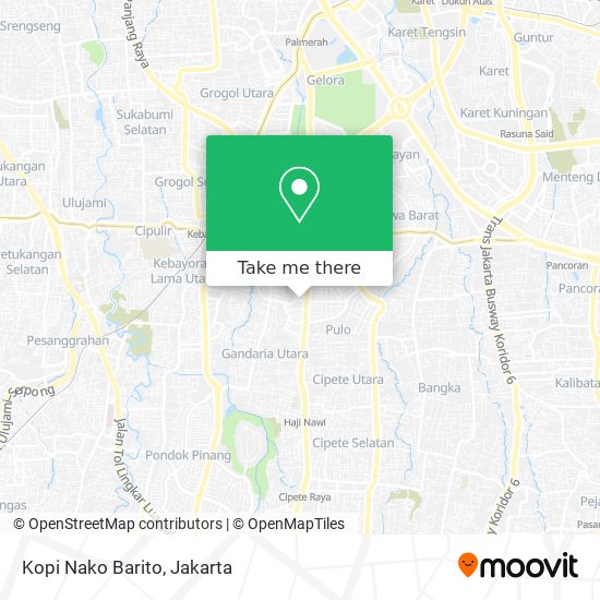 Kopi Nako Barito map