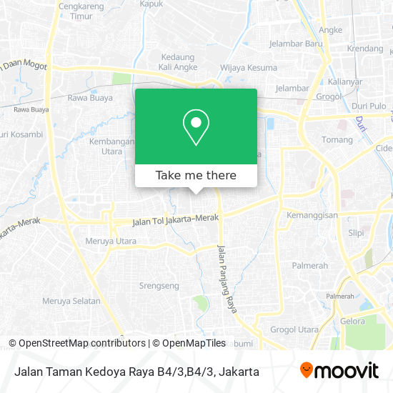 Jalan Taman Kedoya Raya B4 / 3,B4 / 3 map