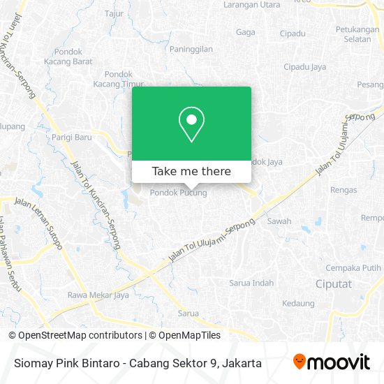 Siomay Pink Bintaro - Cabang Sektor 9 map