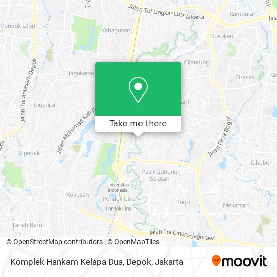 Komplek Hankam Kelapa Dua, Depok map