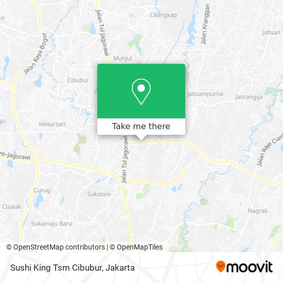 Sushi King Tsm Cibubur map