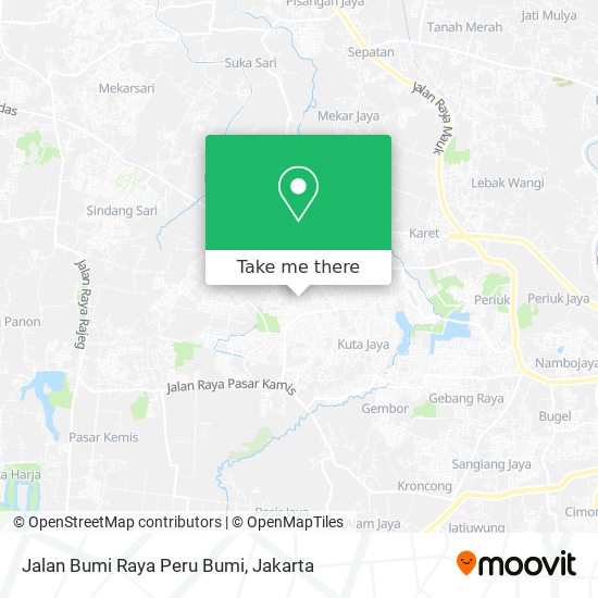 Jalan Bumi Raya Peru Bumi map