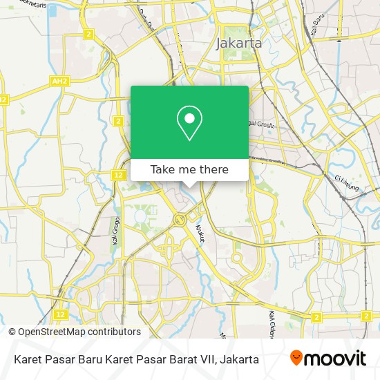 Karet Pasar Baru Karet Pasar Barat VII map