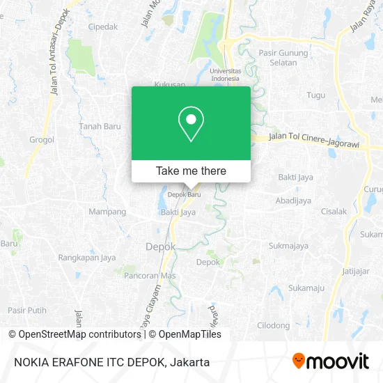NOKIA ERAFONE ITC DEPOK map