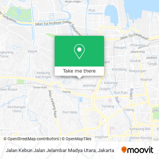 Jalan Kebun Jalan Jelambar Madya Utara map