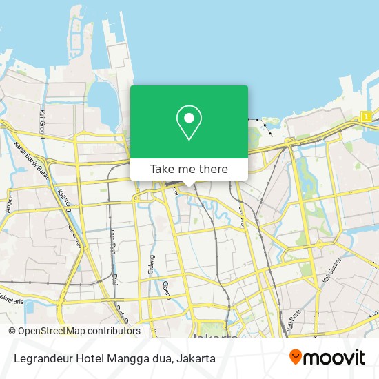 Legrandeur Hotel Mangga dua map