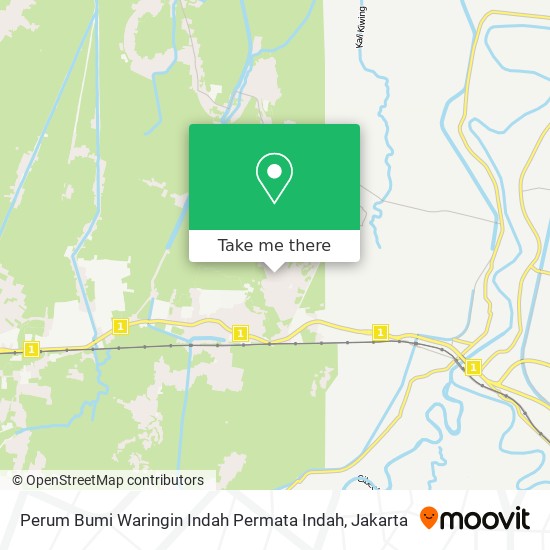 Perum Bumi Waringin Indah Permata Indah map