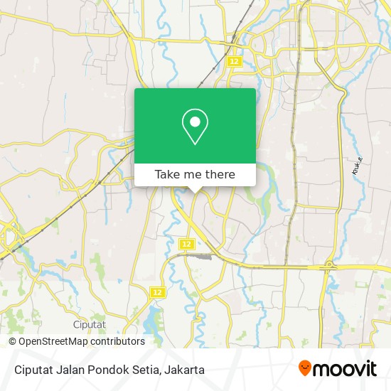 Ciputat Jalan Pondok Setia map