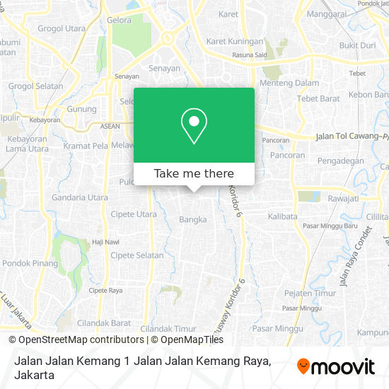 Jalan Jalan Kemang 1 Jalan Jalan Kemang Raya map