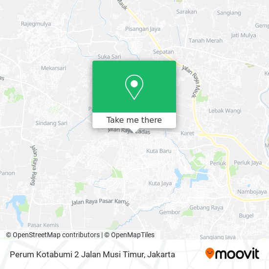 Perum Kotabumi 2 Jalan Musi Timur map