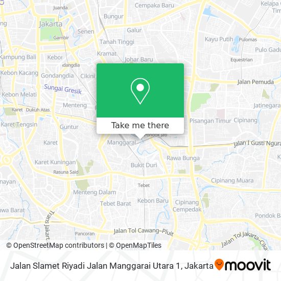 Jalan Slamet Riyadi Jalan Manggarai Utara 1 map