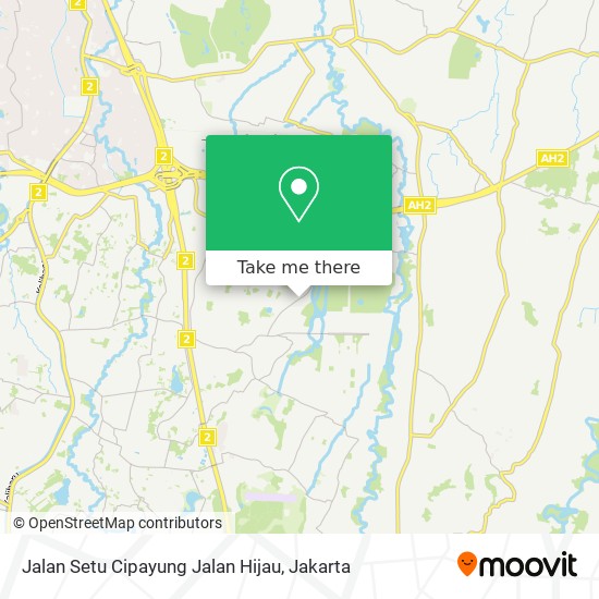 Jalan Setu Cipayung Jalan Hijau map