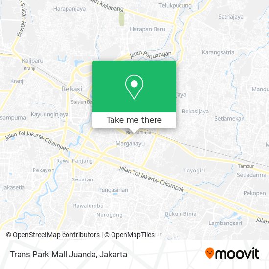 Trans Park Mall Juanda map