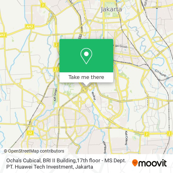 Ocha's Cubical, BRI II Building,17th floor - MS Dept. PT. Huawei Tech Investment map