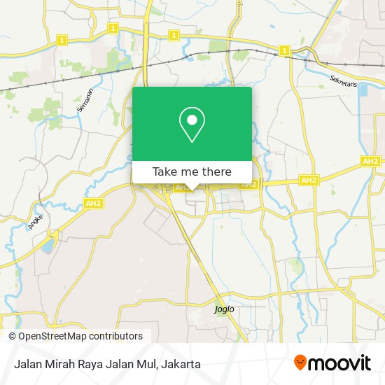 Jalan Mirah Raya Jalan Mul map