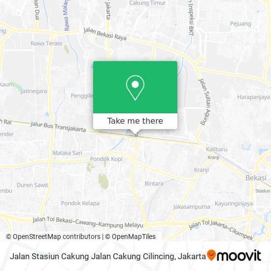 Jalan Stasiun Cakung Jalan Cakung Cilincing map