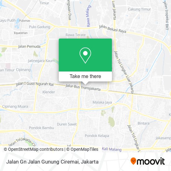 Jalan Gn Jalan Gunung Ciremai map