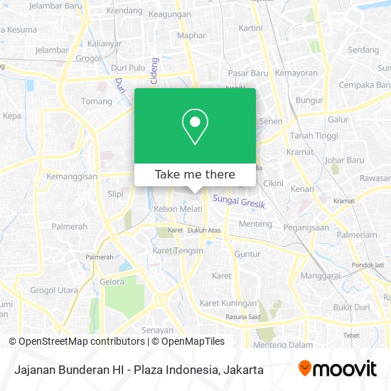 Jajanan Bunderan HI - Plaza Indonesia map
