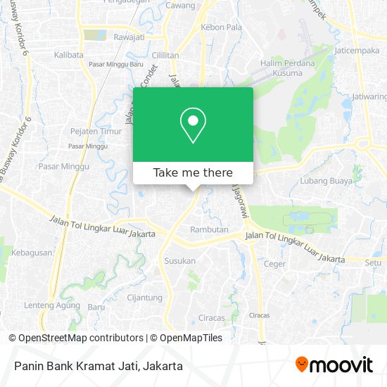 Panin Bank Kramat Jati map