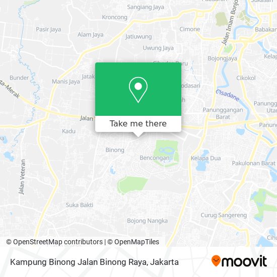 Kampung Binong Jalan Binong Raya map